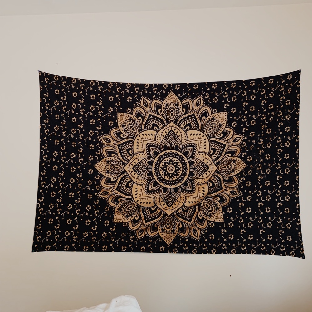 Navy & Gold Tapestry